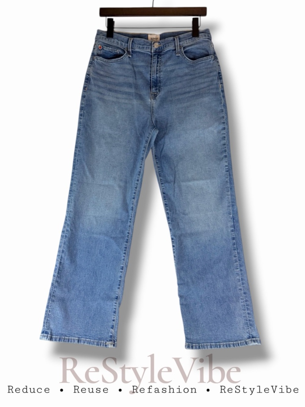 HUDSON Women’s Size 29 Denim Jeans High Rise NOA Fit Stretch Straight Crop Style